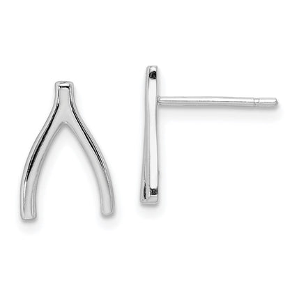Sterlingsilber Rhodiniert Gabelbein Ohrstecker