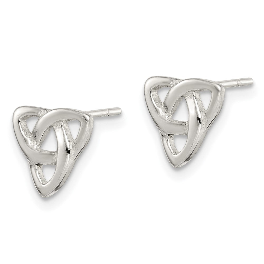 Sterlingsilber Poliert Keltisch Knoten Ohrstecker