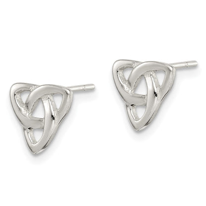 Sterlingsilber Poliert Keltisch Knoten Ohrstecker