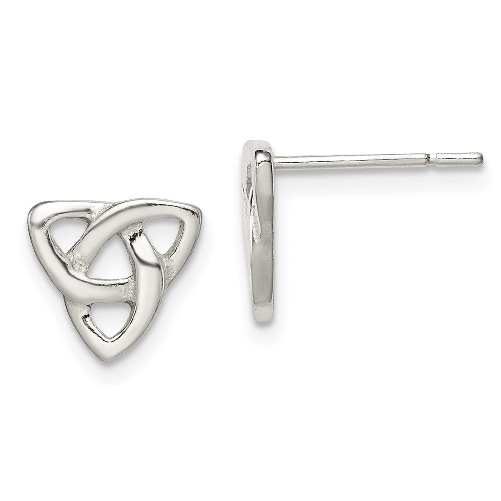Sterlingsilber Poliert Keltisch Knoten Ohrstecker