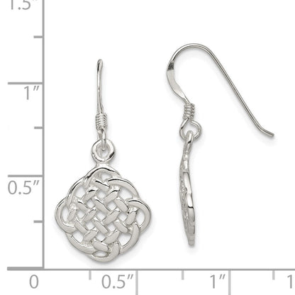 Sterlingsilber Rhodiniert Keltisch Ohrhänger