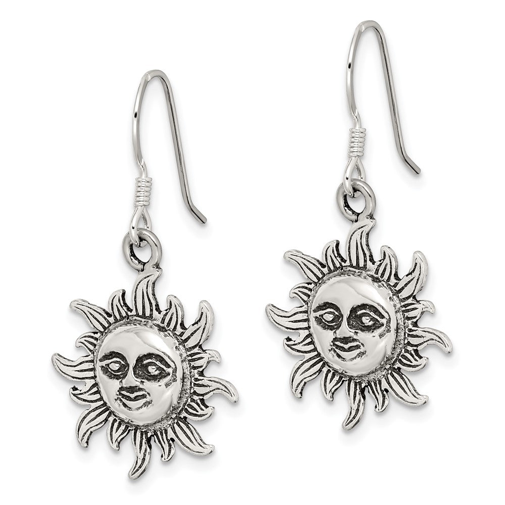 Sterlingsilber Sonne Ohrringe