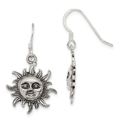 Sterlingsilber Sonne Ohrringe