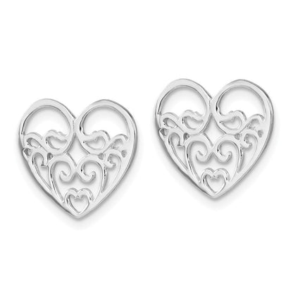 Sterlingsilber Herz Ohrring Enhancers