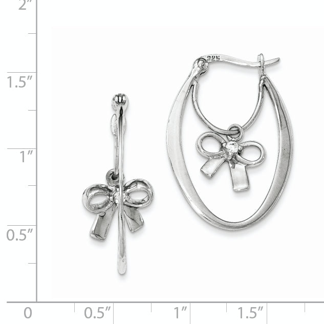 Sterlingsilber Poliert mit Zirkonia Creolen