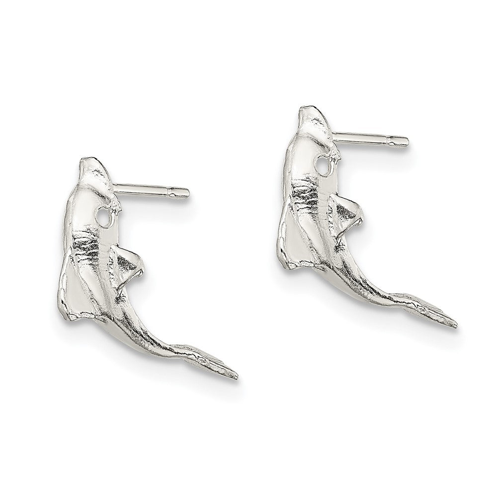 Sterlingsilber Delfin Mini Ohrringe