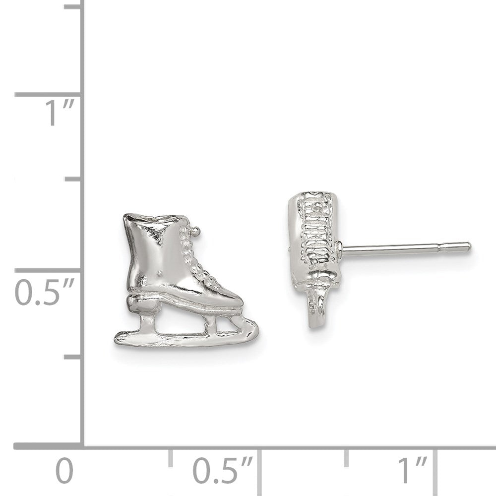 Sterlingsilber Eis Skate Mini Ohrringe