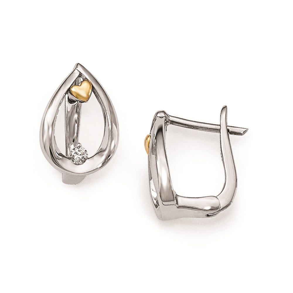 Ohrhänger „Arms of Love“ aus Sterlingsilber und 14K Gold mit Diamanten