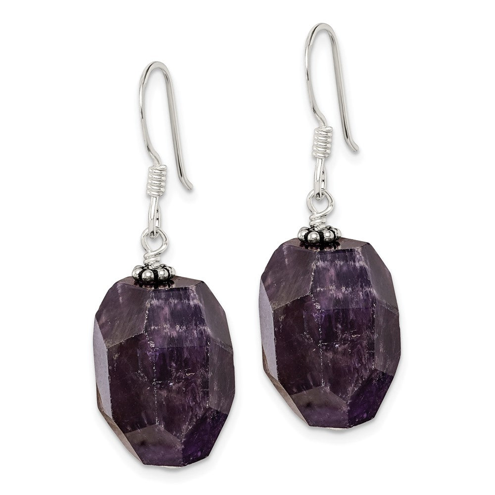 Sterlingsilber Amethyst Stein Ohrhänger