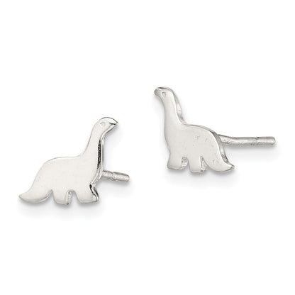 Sterlingsilber Poliert Dinosaur Ohrstecker