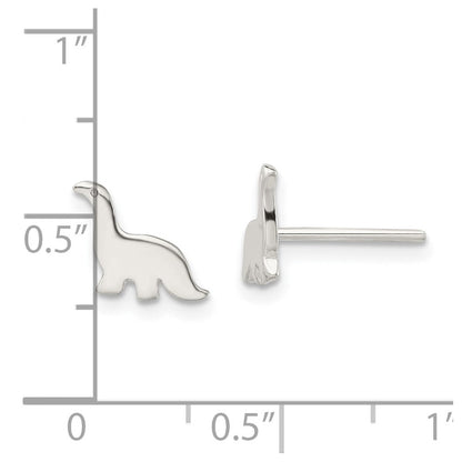 Sterlingsilber Poliert Dinosaur Ohrstecker