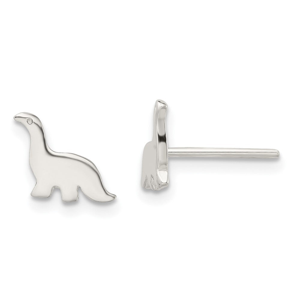 Sterlingsilber Poliert Dinosaur Ohrstecker