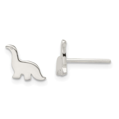 Sterlingsilber Poliert Dinosaur Ohrstecker