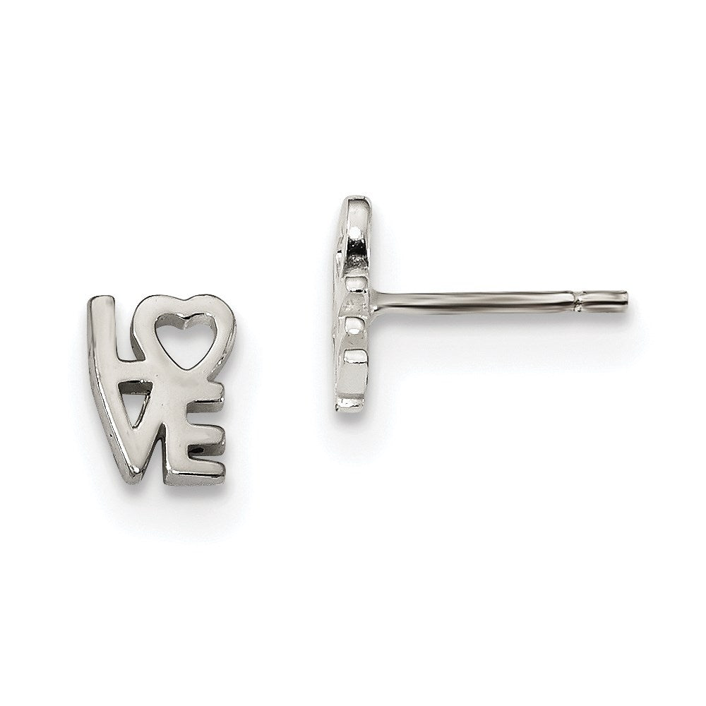 Sterlingsilber Liebe Ohrstecker
