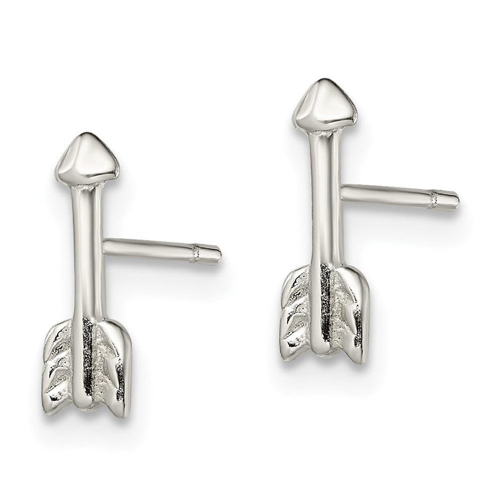 Sterlingsilber Poliert Pfeil Ohrstecker