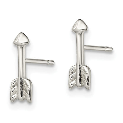 Sterlingsilber Poliert Pfeil Ohrstecker