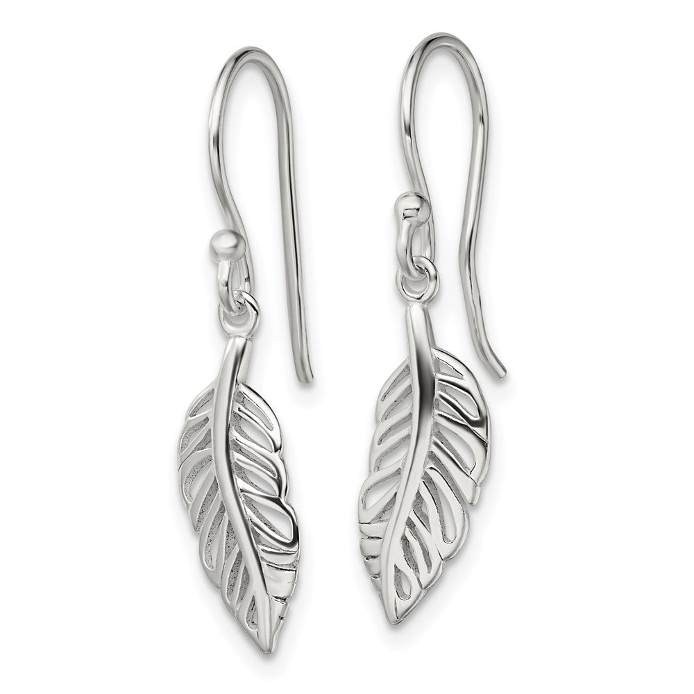 Sterlingsilber Blatt Ohrhänger