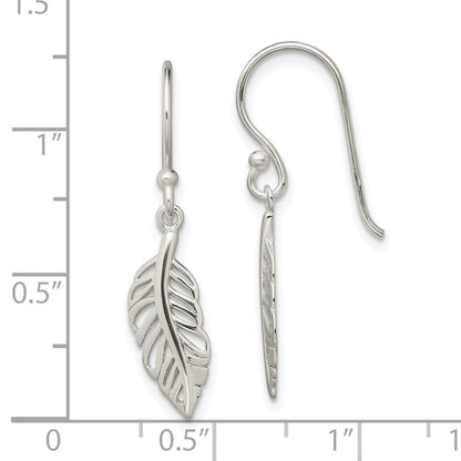 Sterlingsilber Blatt Ohrhänger