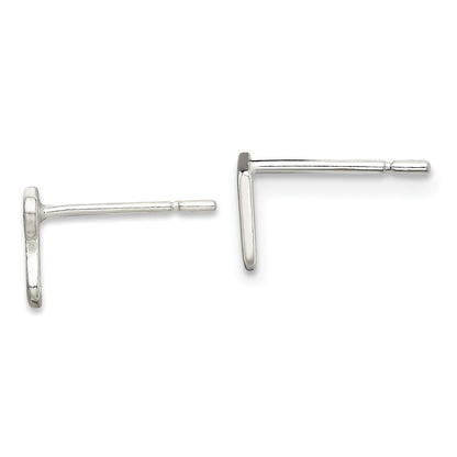 Sterlingsilber Poliert Left und Right Musik Notes Ohrstecker