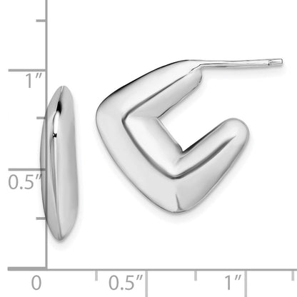 Sterlingsilber Rhodiniert Ohrstecker