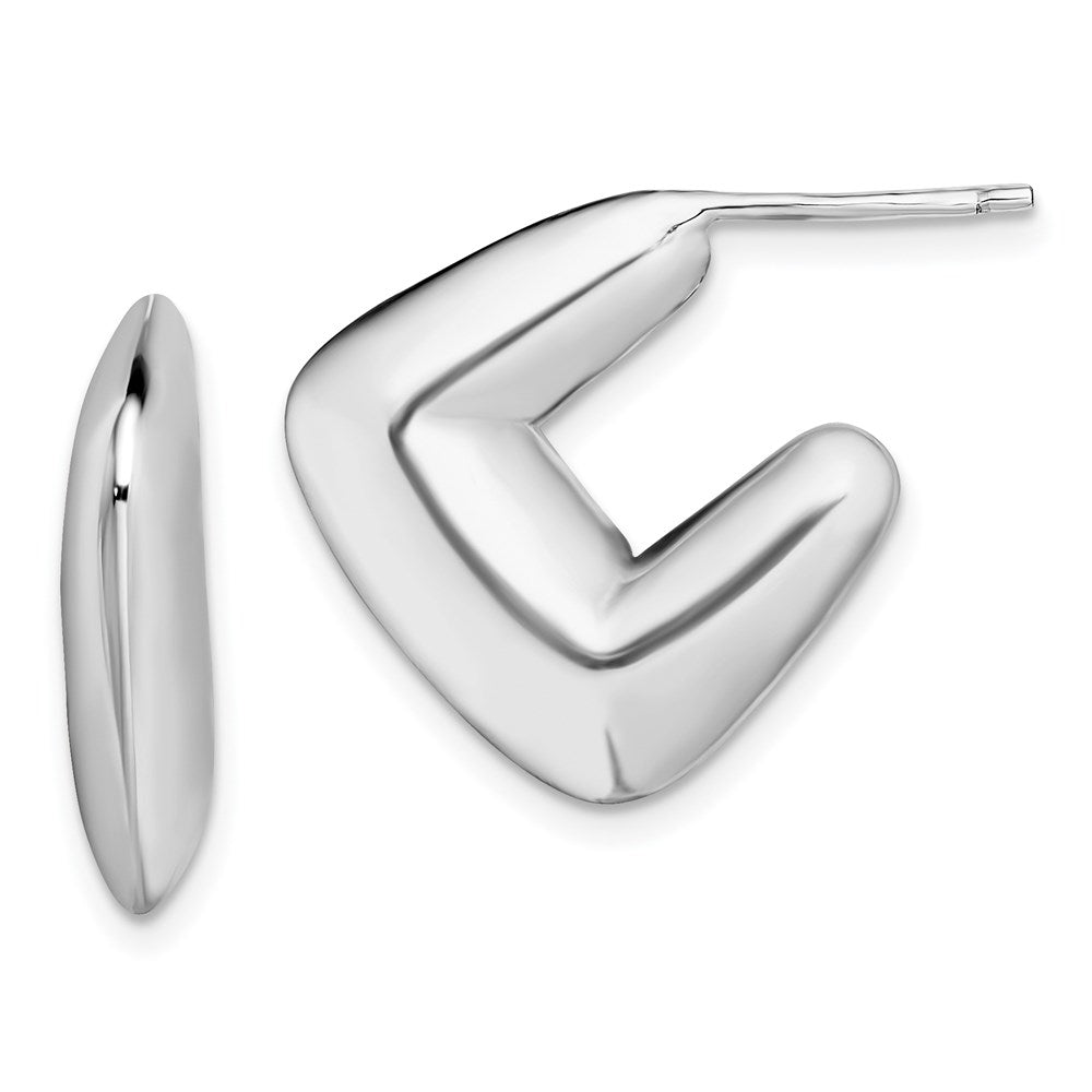 Sterlingsilber Rhodiniert Ohrstecker