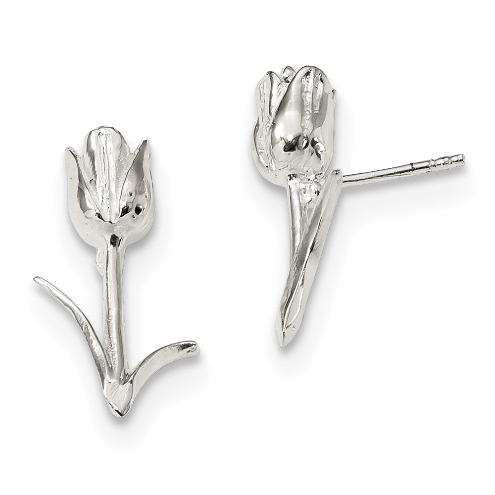Sterlingsilber Rose Ohrstecker