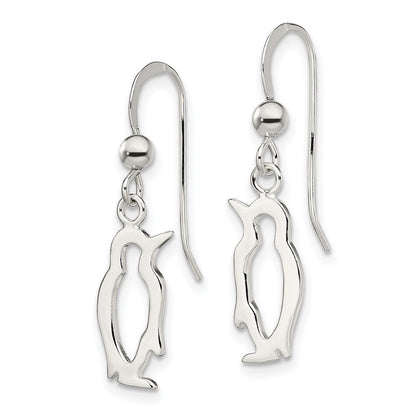 Sterlingsilber Pinguin Hirte Haken Ohrringe