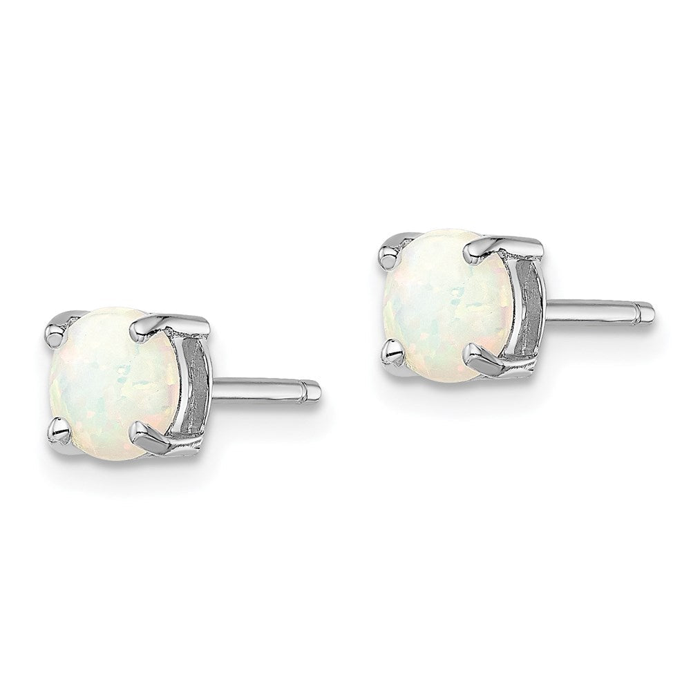 Sterlingsilber Rhodiniert Weiß/pink/blue Cr. Opal Set/3 Ohrringe