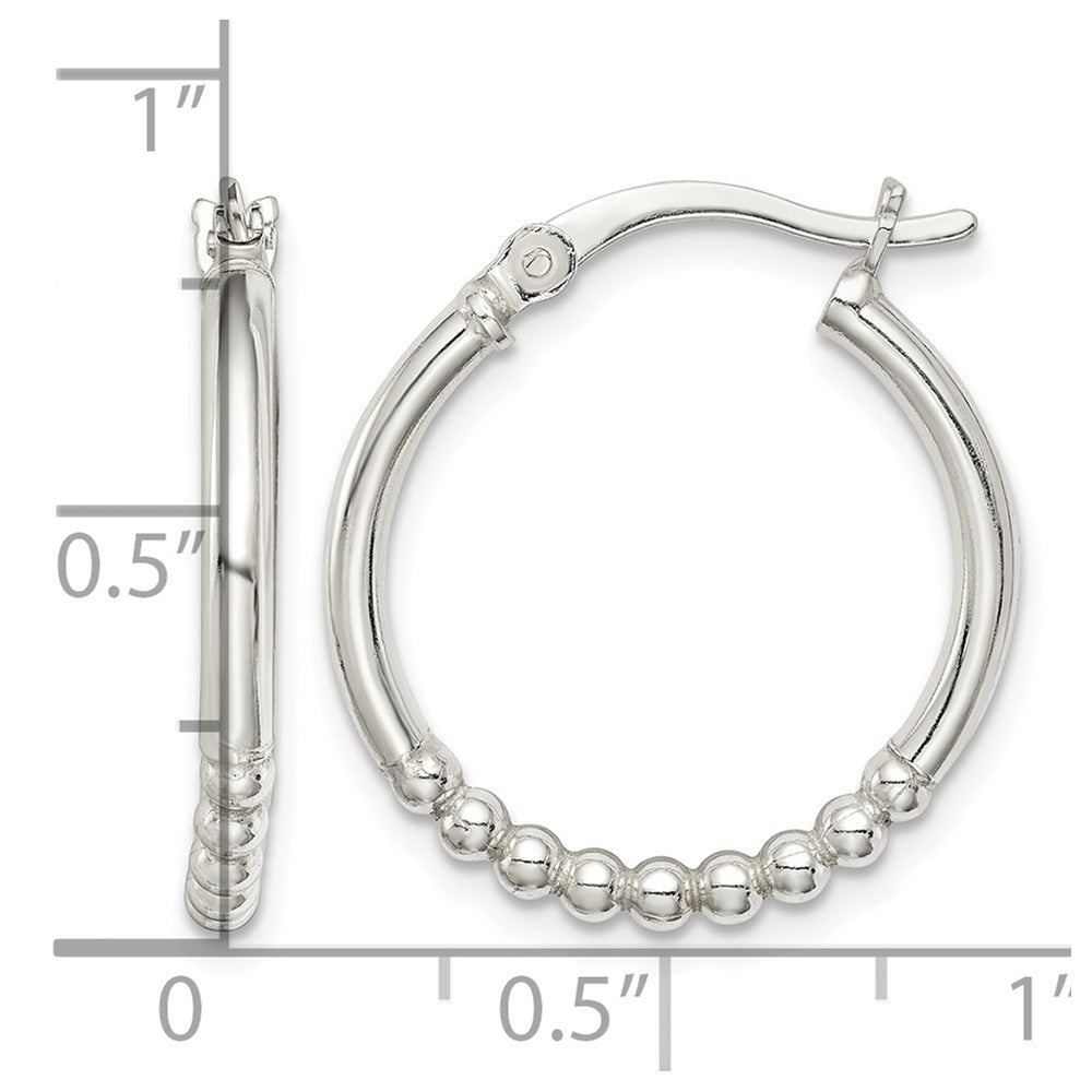 Sterlingsilber Gekugelt Creolen