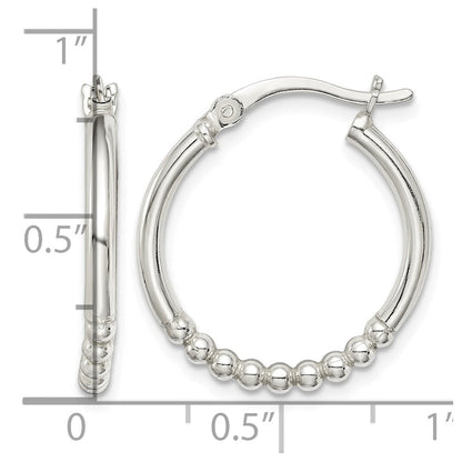 Sterlingsilber Gekugelt Creolen