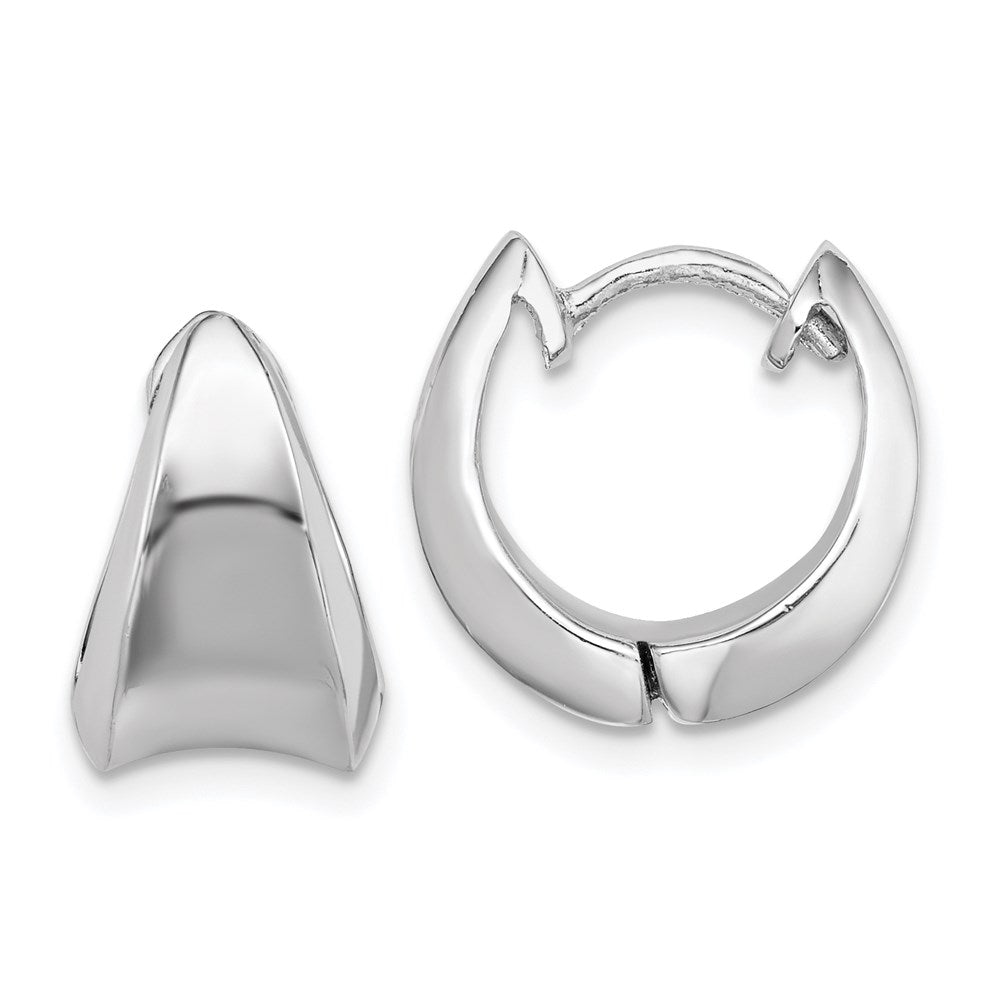 Sterlingsilber Rhodiniert Klappbar Creolen