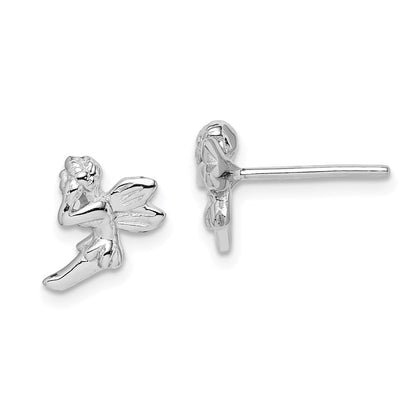 Sterlingsilber Rhodiniert Fee Ohrstecker