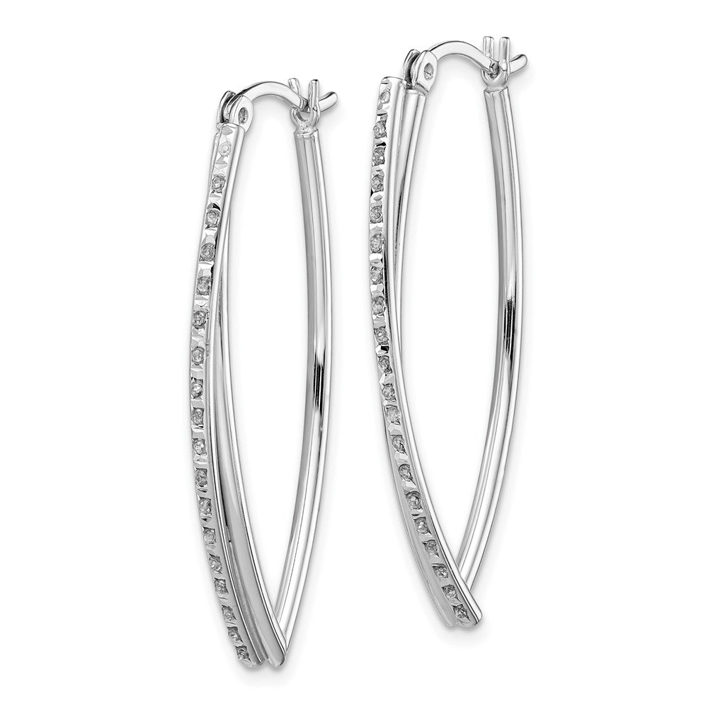Sterlingsilber Diamant Fascination Mystique Platin-beschichtet Creolen