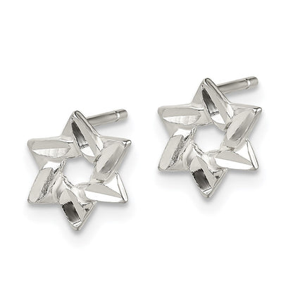 Sterlingsilber Stern Ohrringe