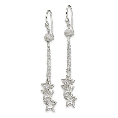 Sterlingsilber Stern Zirkonia Ohrhänger