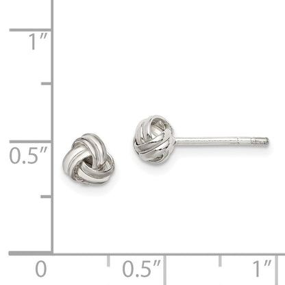 Sterlingsilber Knoten Ohrstecker