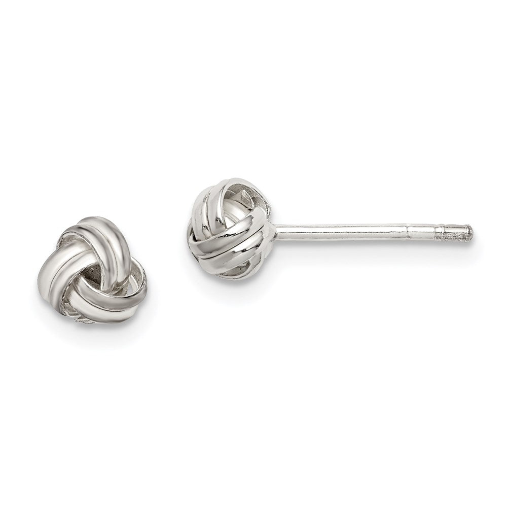 Sterlingsilber Knoten Ohrstecker