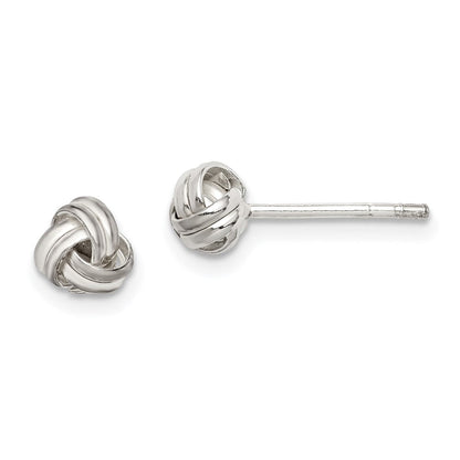 Sterlingsilber Knoten Ohrstecker