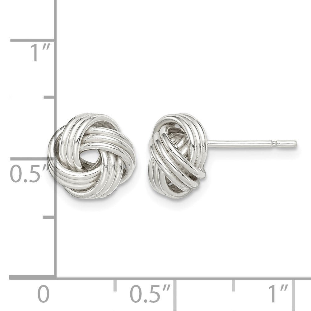 Sterlingsilber Liebe Knoten Ohrstecker