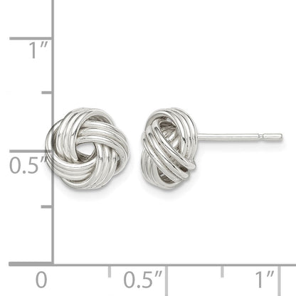 Sterlingsilber Liebe Knoten Ohrstecker