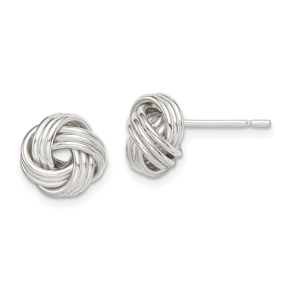 Sterlingsilber Liebe Knoten Ohrstecker