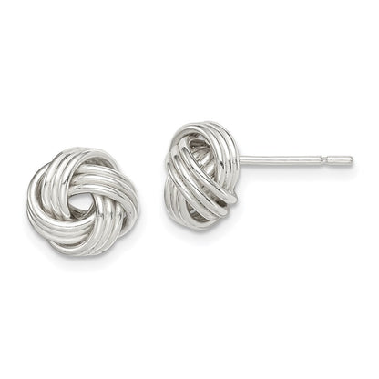 Sterlingsilber Liebe Knoten Ohrstecker