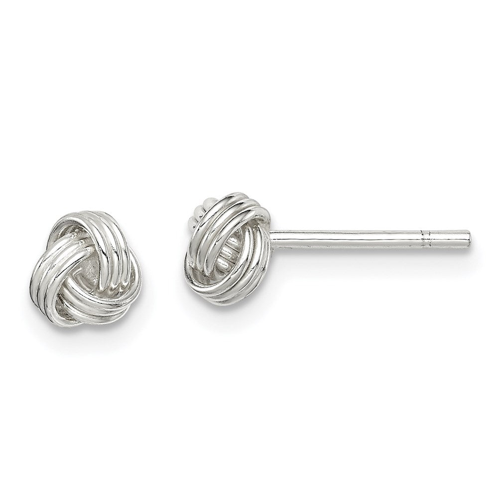Sterlingsilber Liebe Knoten Ohrstecker