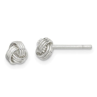 Sterlingsilber Liebe Knoten Ohrstecker