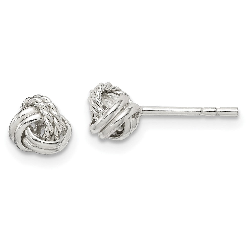 Sterlingsilber Liebe Knoten Ohrstecker