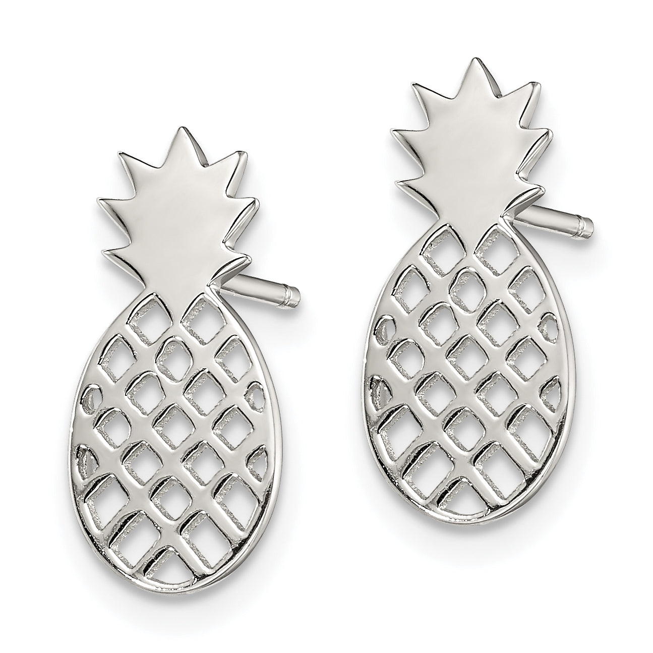 Sterlingsilber Pineapple Ohrstecker