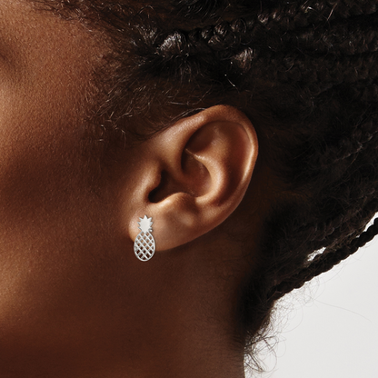 Sterlingsilber Pineapple Ohrstecker