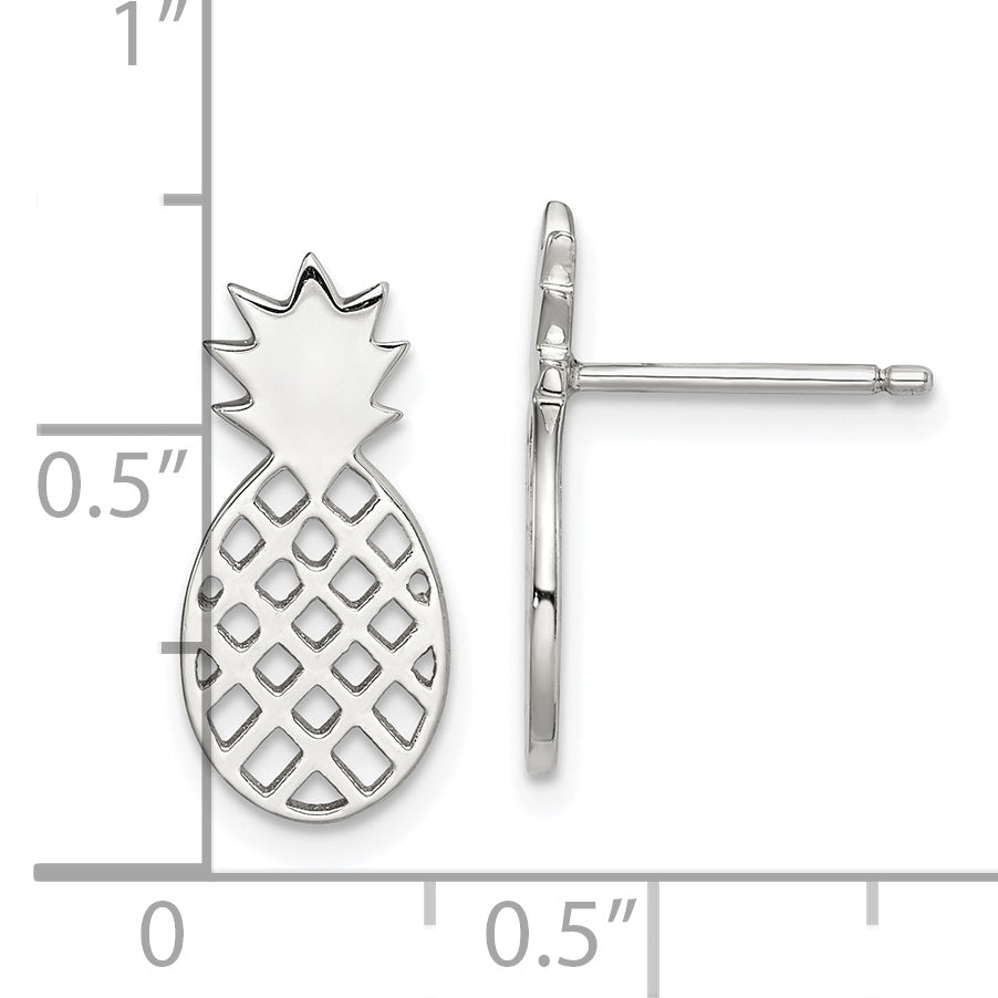 Sterlingsilber Pineapple Ohrstecker