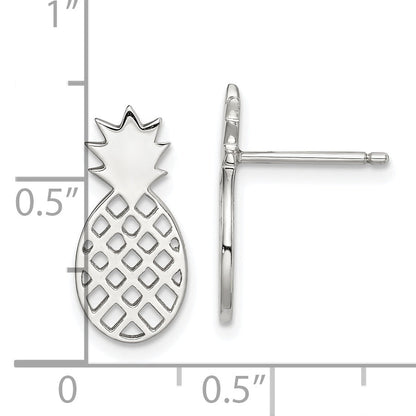 Sterlingsilber Pineapple Ohrstecker