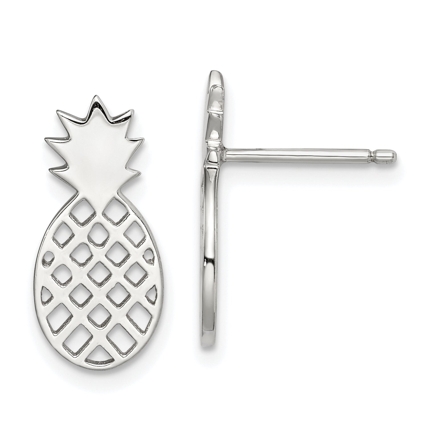 Sterlingsilber Pineapple Ohrstecker